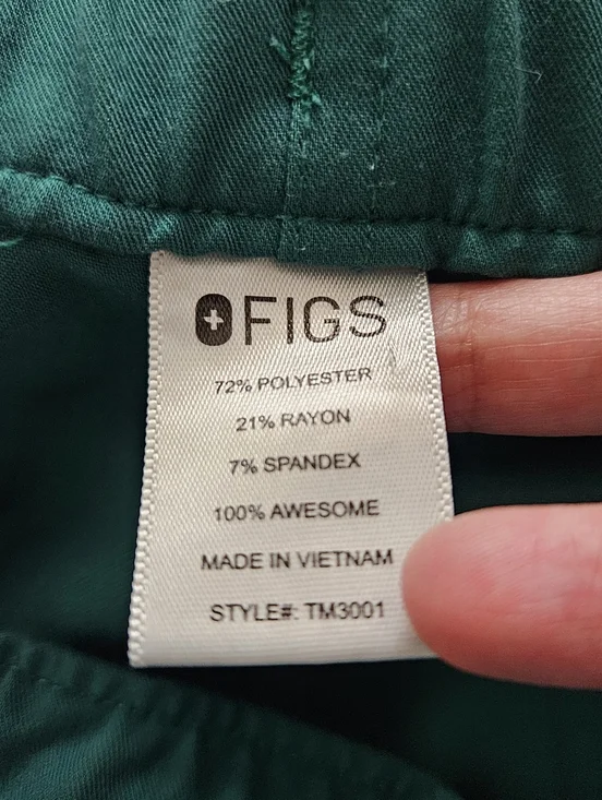 EUC Large Men's Hunter Green Figs Cairo cargo Scrub Pants. - Picture 6 of 6